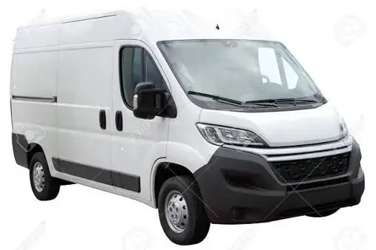 White Cargo Delivery Van